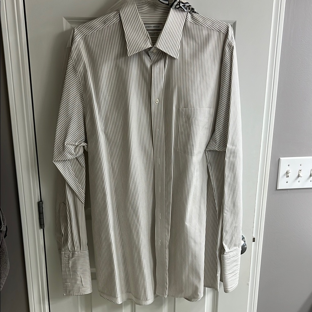 Joseph Abboud Black and White Dress Shirt